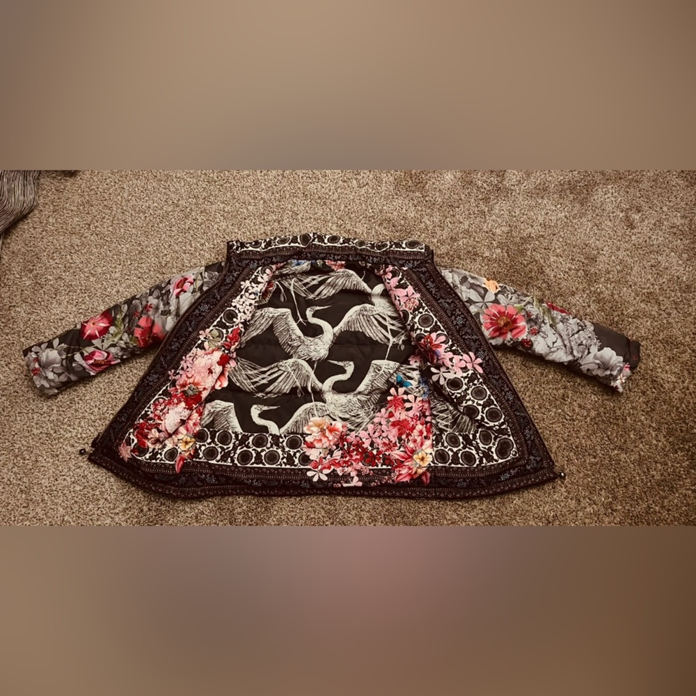 Reversible Johnny Was Durable Crane Jacket